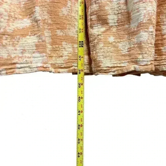 Free People Ellis Neutral Peasant Smocked Dress Size Small Boho Maxi Cottagecore - Picture 13 of 13